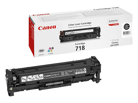 Canon Black 718 Toner Cartridge (3,400 pages)